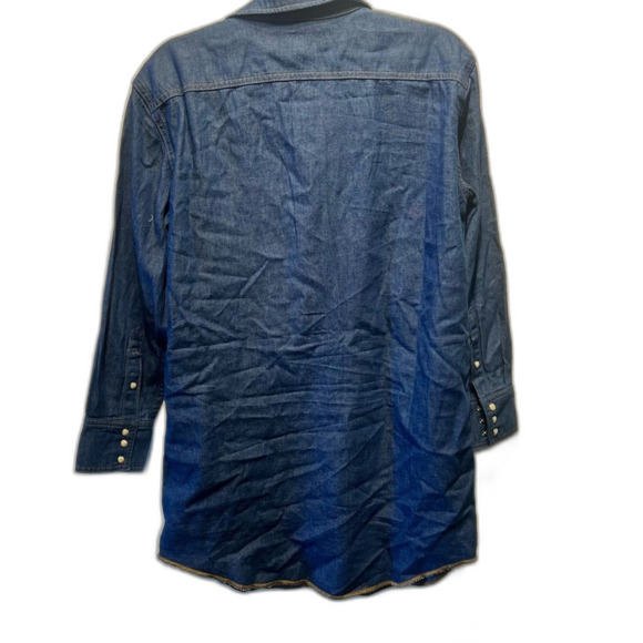 NWT STAUD X WRANGLER Oversized Wester Shirtdress | ๐XS(Runs BIG)| Retails $195 - Picture 5 of 11